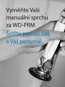 Manuální předmytí s ruční sprchou - minulost při použití WD-PRM 6/7